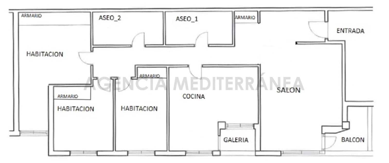 3 soveværelse Lejlighed til salg i Valencia by med garage - € 450.000 (Ref: 9726737)