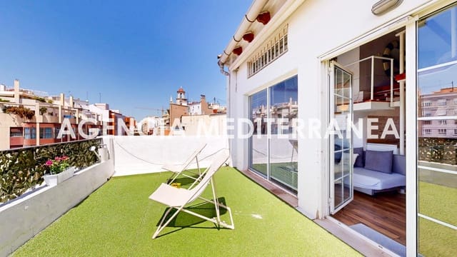 2 soveværelse Penthouse til leje i Russafa, Valencia by - € 1.800 (Ref: 9762063)