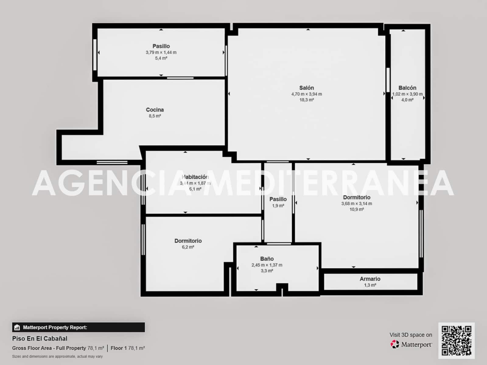 3 bedroom Flat for sale in Valencia city - € 299,000 (Ref: 9799385)