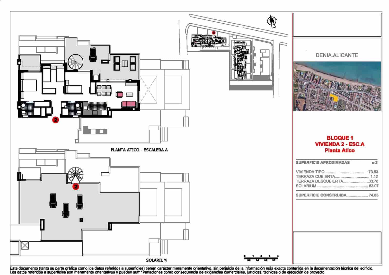 3 slaapkamer Penthouse te koop in Denia met garage - € 449.000 (Ref: 9818319)