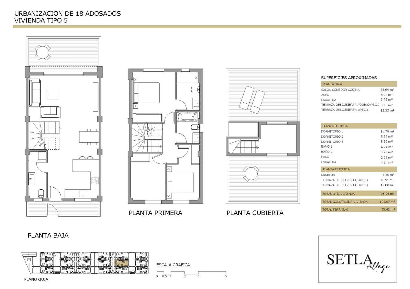3 soveværelse Rækkehus til salg i Els Poblets med garage - € 257.000 (Ref: 9860203)