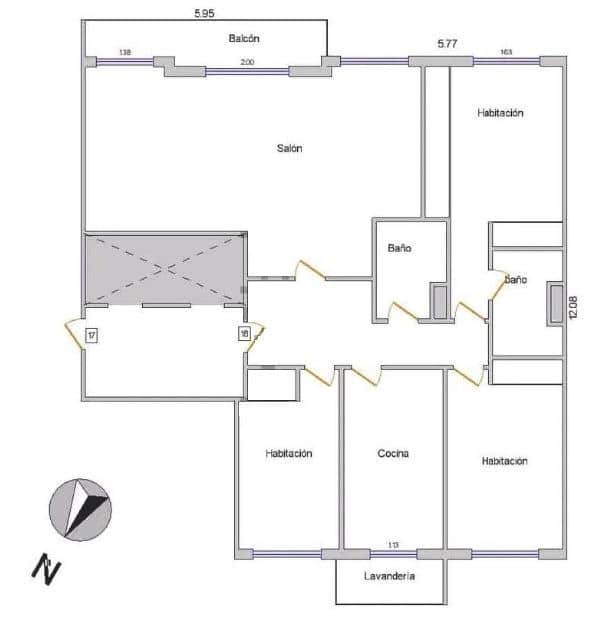 3 sypialnia Mieszkanie na sprzedaż w Miasto Walencja z basenem garażem - 630 000 € (Ref: 9915918)