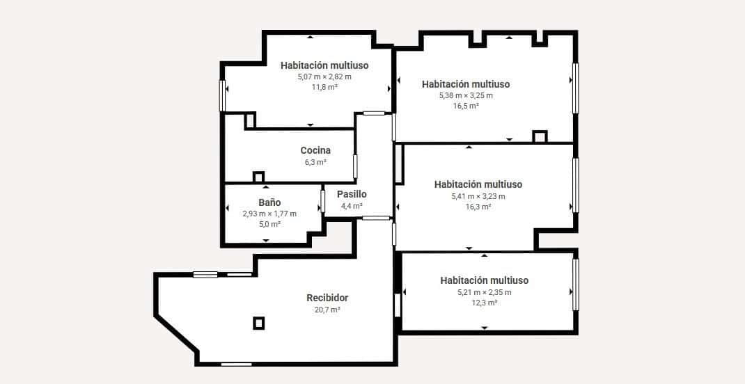 3 camera da letto Appartamento in vendita in Valencia citta - 493.000 € (Rif: 9940048)