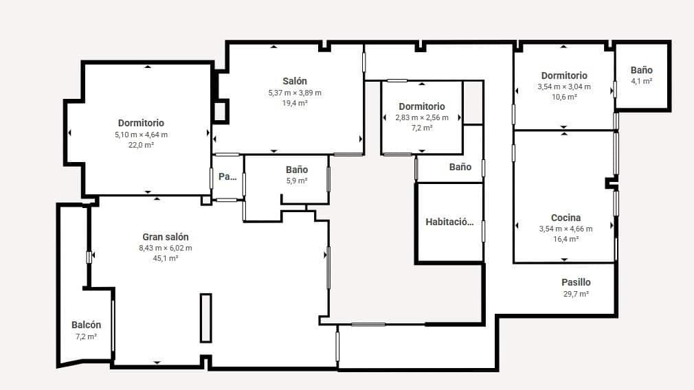 5 sypialnia Mieszkanie na sprzedaż w Miasto Walencja - 699 000 € (Ref: 9949883)