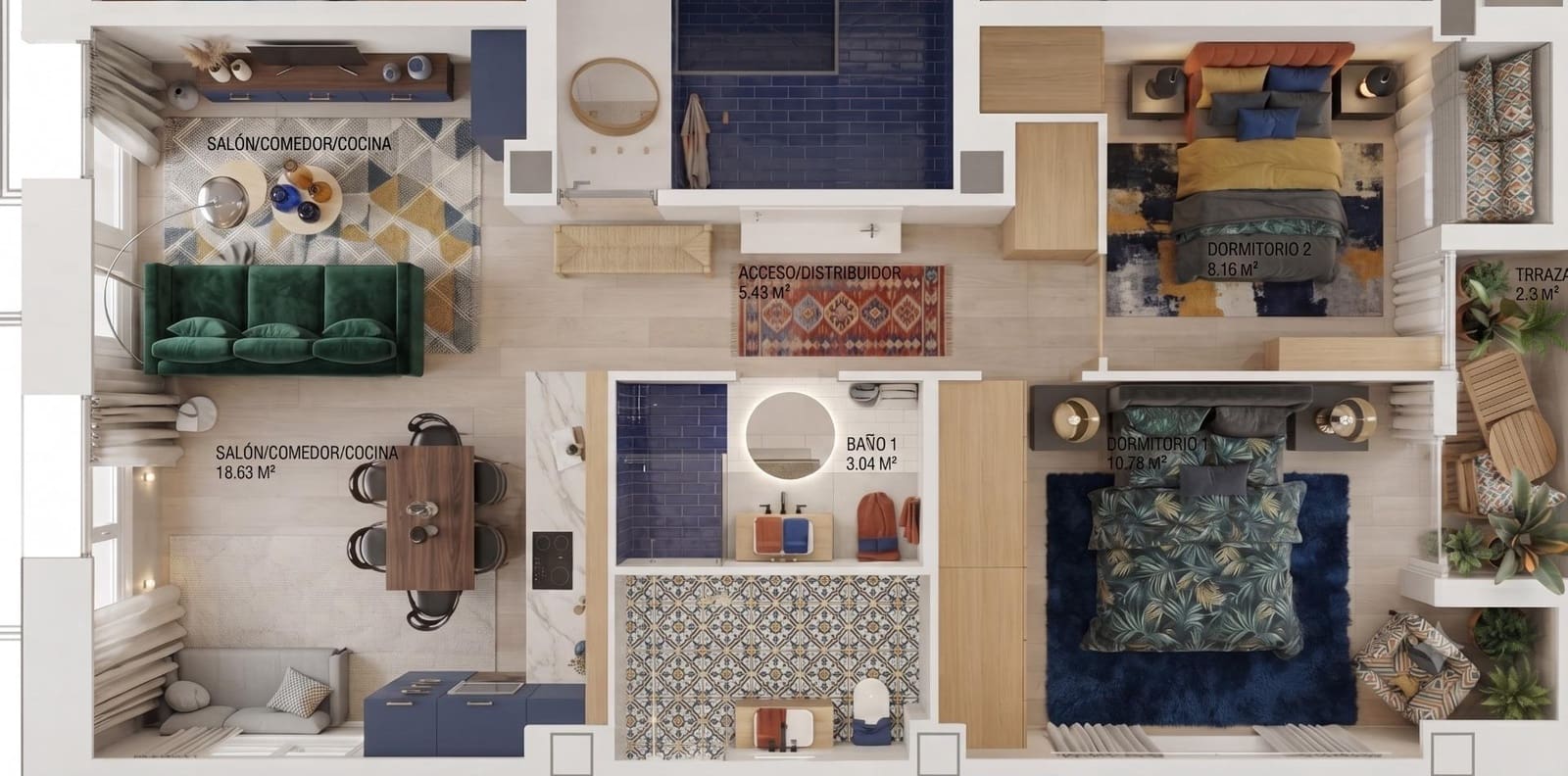 2 camera da letto Appartamento in vendita in Valencia citta - 298.000 € (Rif: 9998873)