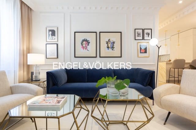 2 soveværelse Lejlighed til leje i Recoletos, Madrid by - € 4.800 (Ref: 9093917)