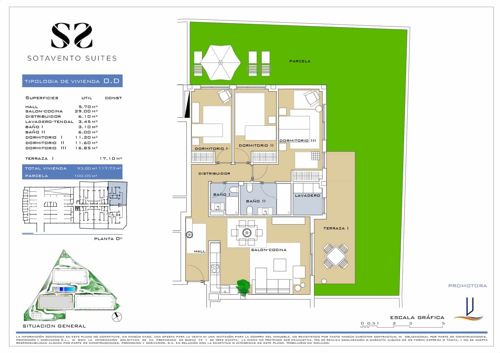 3 soveværelse Lejlighed til salg i La Tejita med swimmingpool garage - € 590.000 (Ref: 10162519)