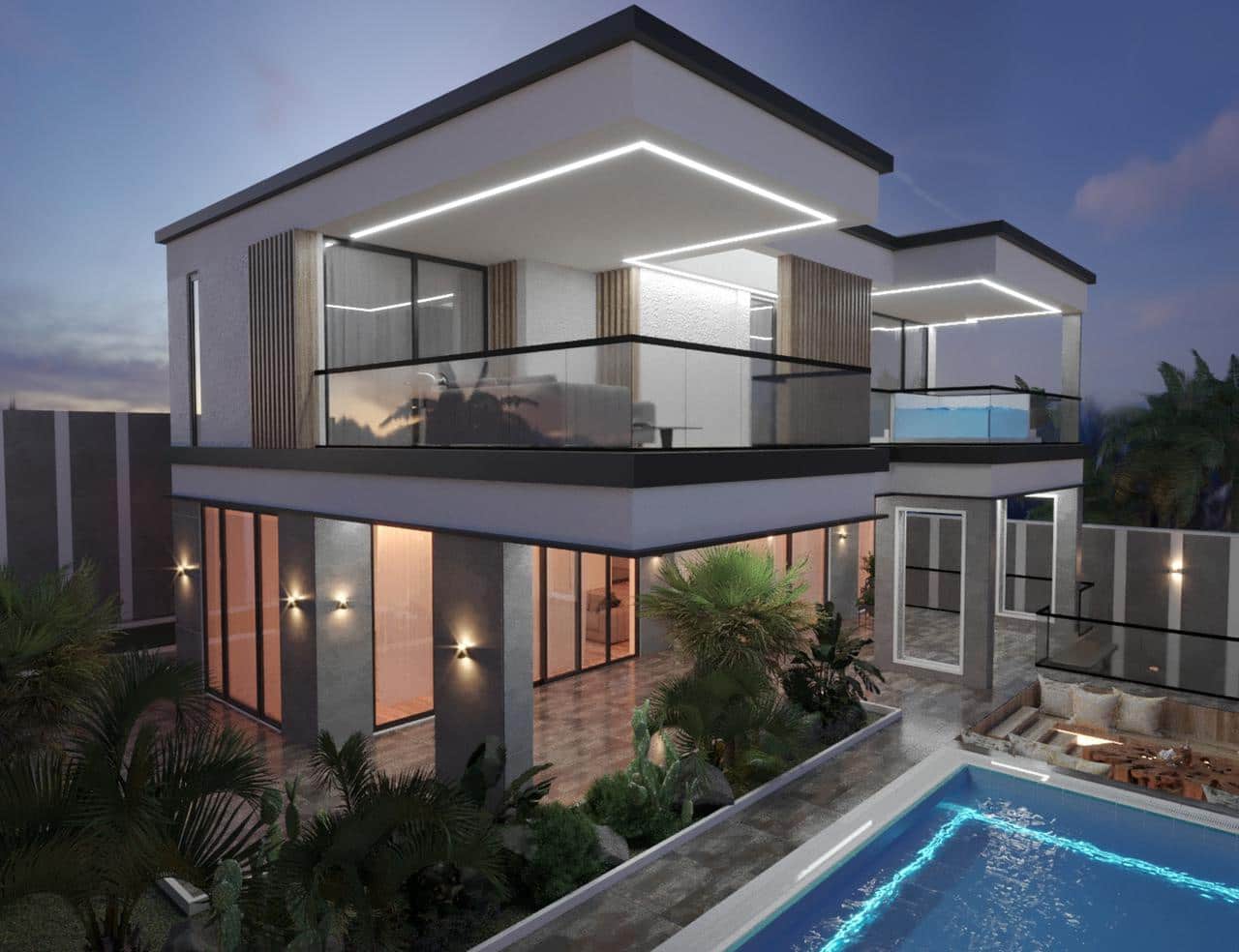 4 soveværelse Villa til salg i Costa Adeje med swimmingpool garage - € 1.950.000 (Ref: 7027810)