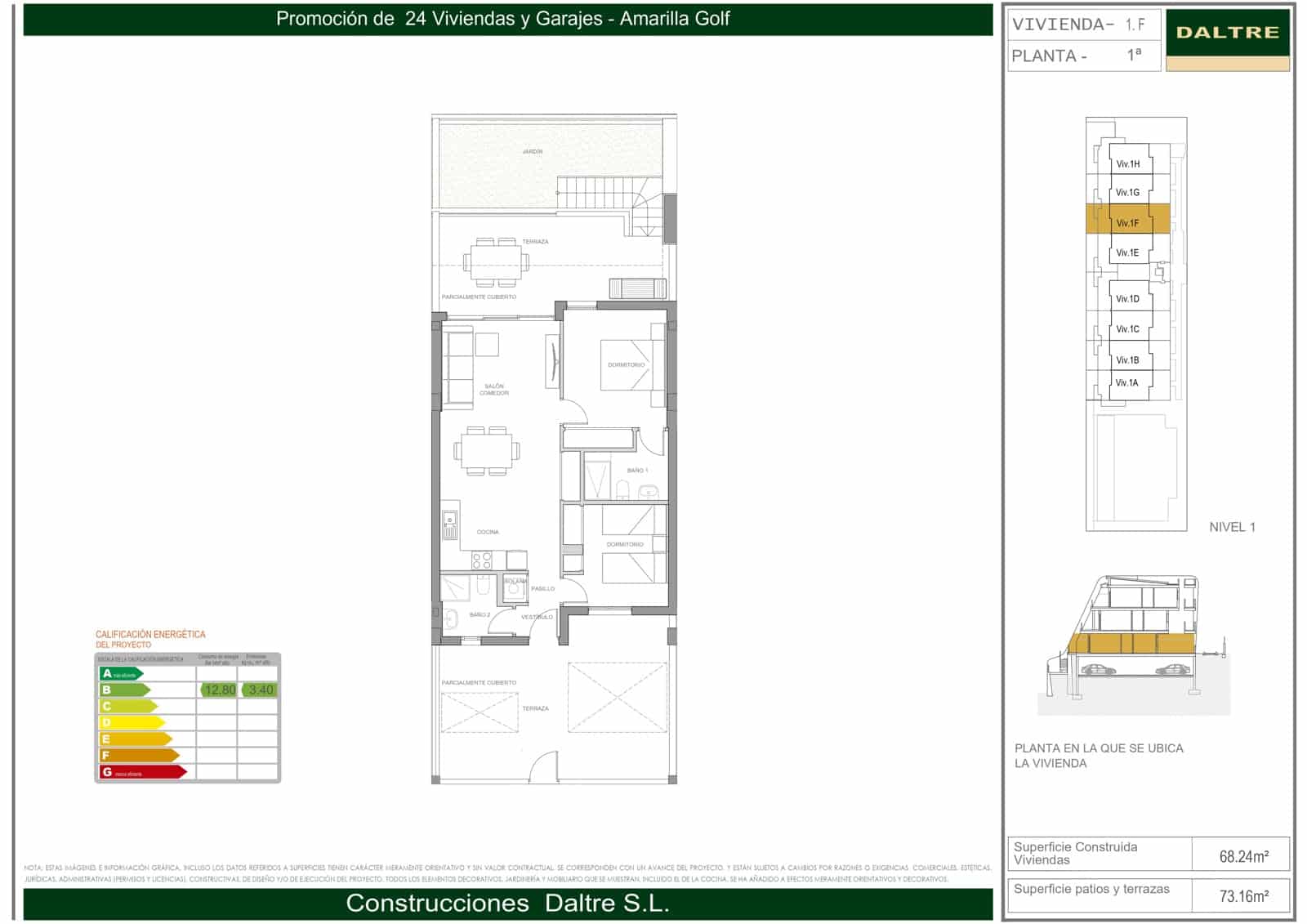 2 soveværelse Lejlighed til salg i Amarilla Golf med swimmingpool garage - € 340.000 (Ref: 8194414)