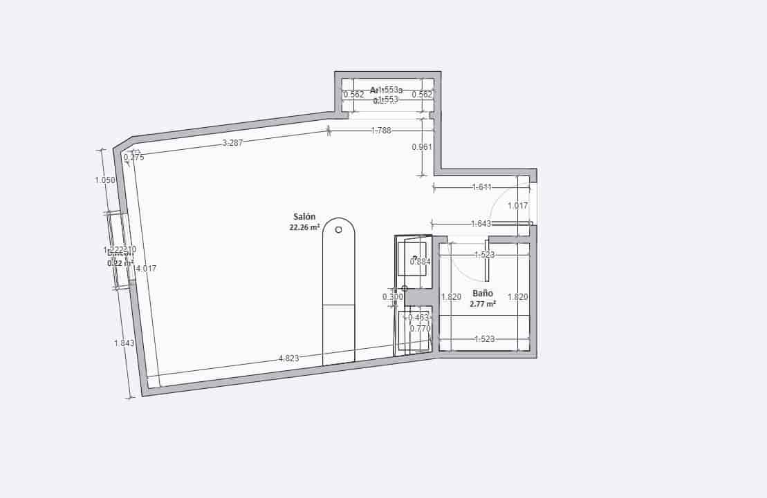 1 quarto Apartamento para venda em Madrid cidade - 435 000 € (Ref: 7746020)