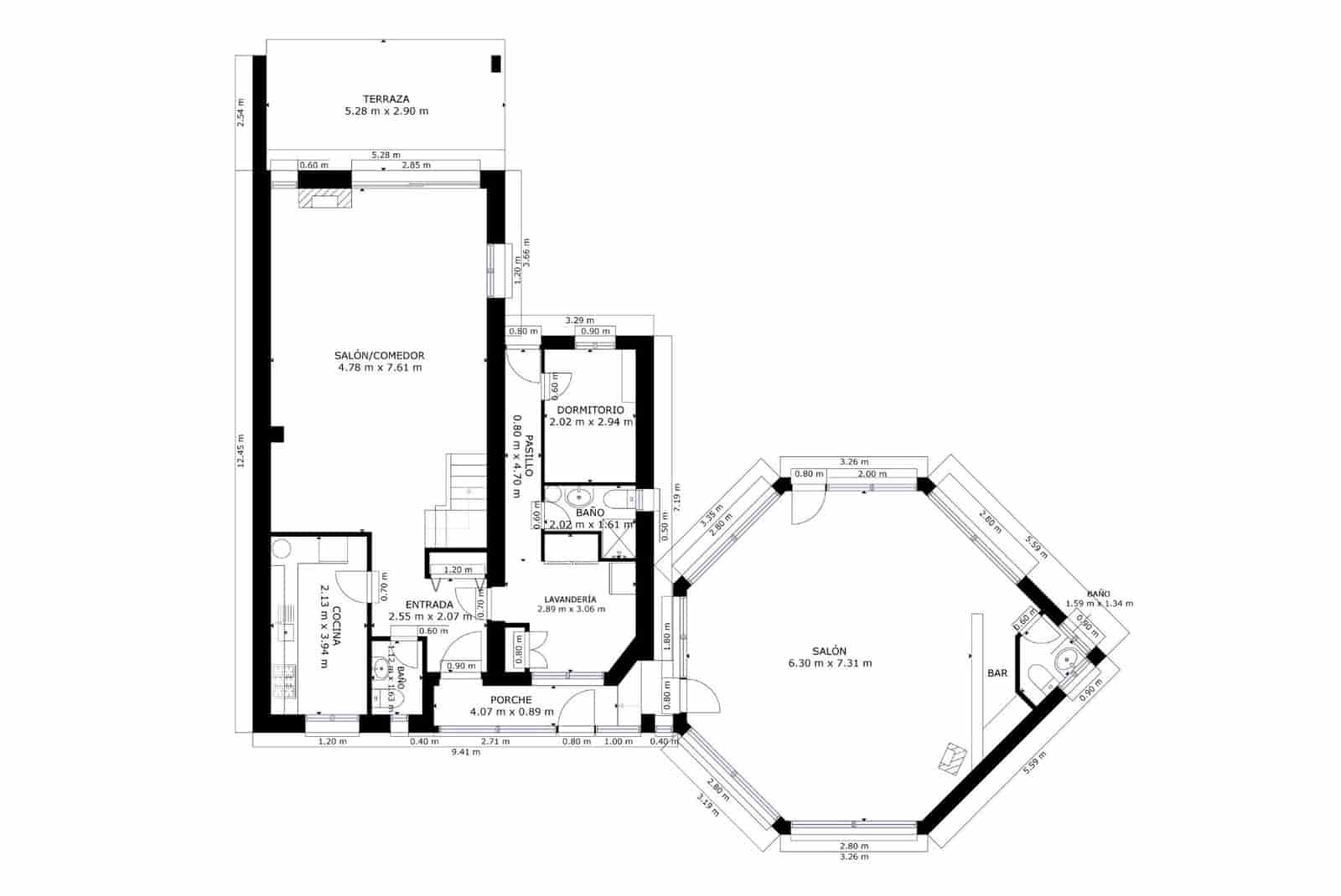 5 soveværelse Semi-Rækkehus til salg i Becerril de la Sierra med swimmingpool - € 650.000 (Ref: 9282835)
