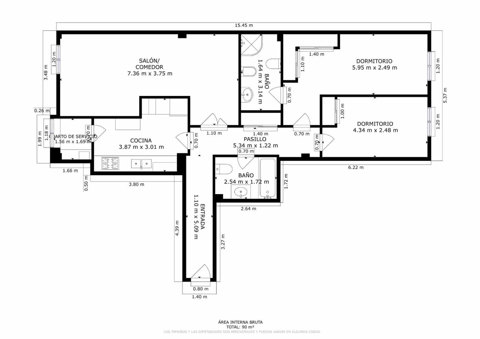 Piso de 2 habitaciones en Ocaña en venta - 130.000 € (Ref: 9399841)
