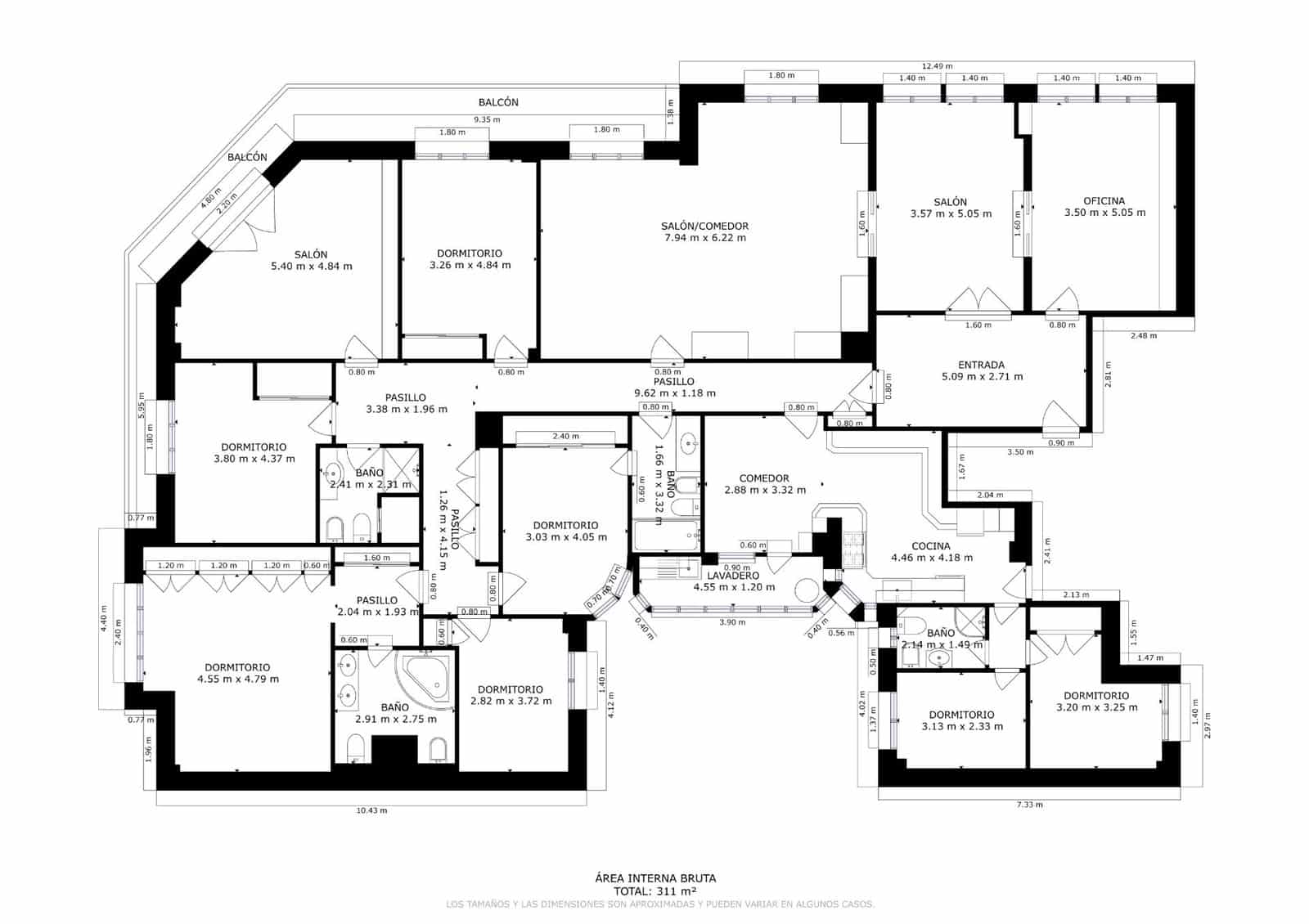 6 bedroom Flat for sale in Madrid city - € 2,750,000 (Ref: 9480666)