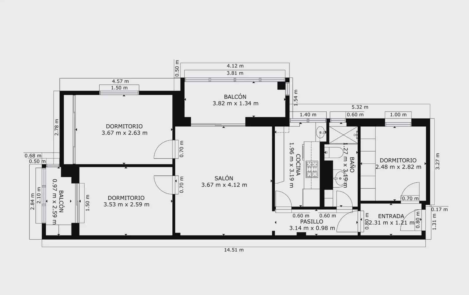 3 chambre Appartement à vendre à Madrid ville - 340 000 € (Ref: 9793168)