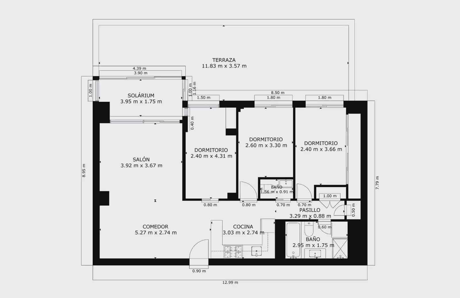 Piso de 3 habitaciones en Las Rozas de Madrid en venta con piscina garaje - 695.000 € (Ref: 9838567)