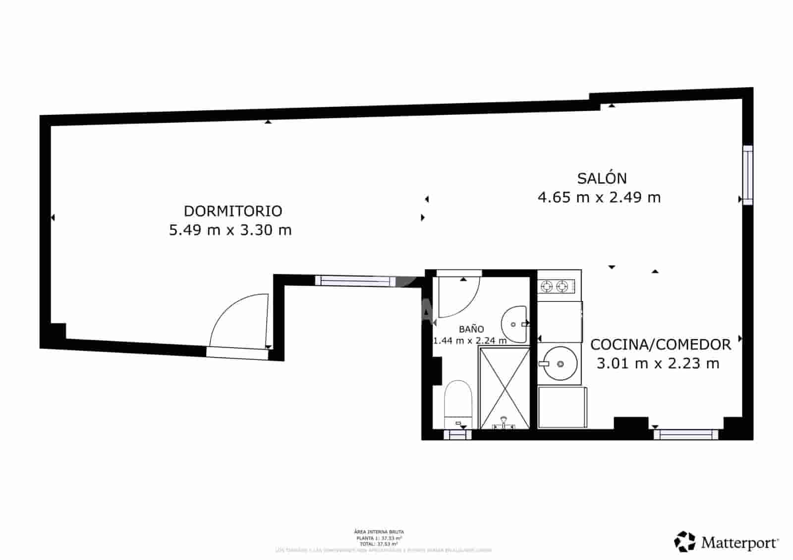 Piso de 1 habitación en Sevilla ciudad en venta - 250.000 € (Ref: 10023379)
