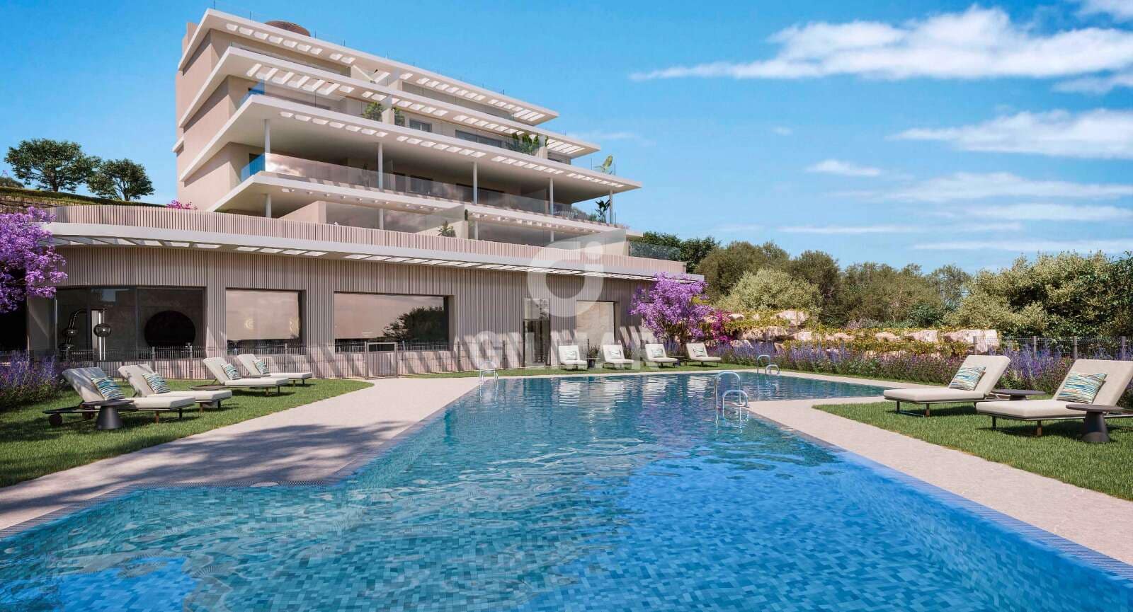 Piso de 2 habitaciones en Estepona en venta con piscina garaje - 449.000 € (Ref: 10026279)