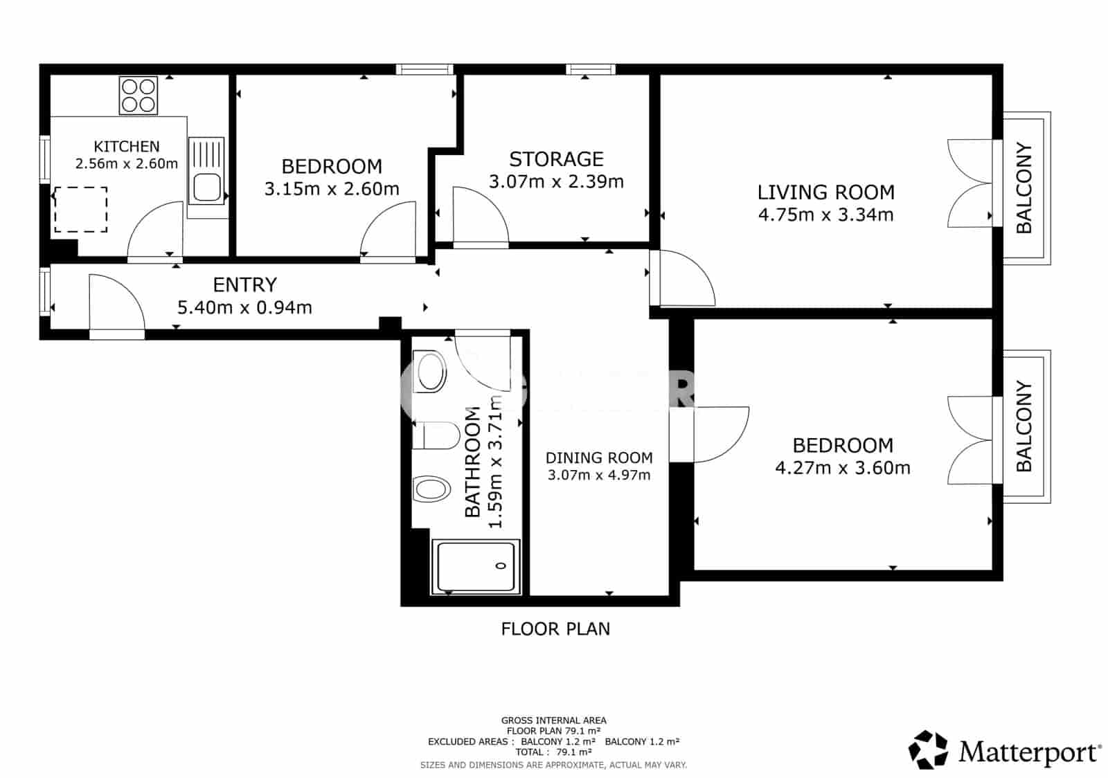 3 chambre Appartement à vendre à Madrid ville - 575 000 € (Ref: 10041724)