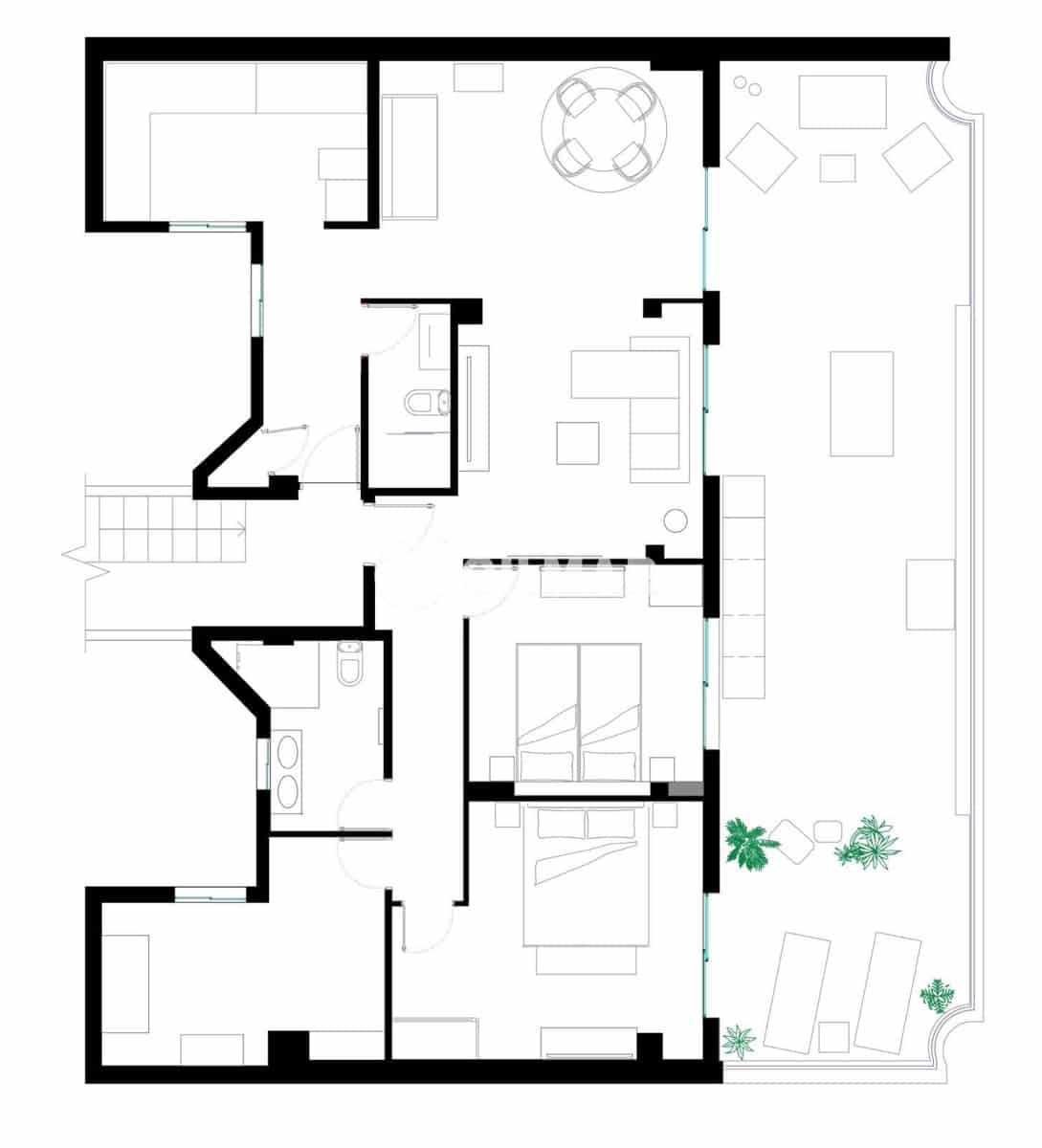 3 sovrum Takvåning till salu i Santa Cruz de Tenerife med garage - 628 500 € (Ref: 10085242)