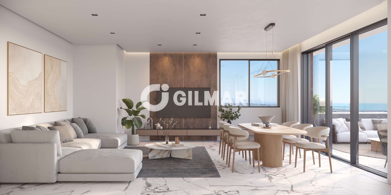 3 makuuhuone Kattohuoneisto myytävänä paikassa New Golden Mile mukana uima-altaan 
autotalli - 1 480 000 € (Ref: 10138966)