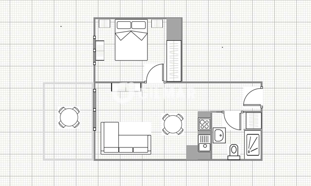 Piso de 1 habitación en Playa de las Americas en venta con piscina - 315.000 € (Ref: 10169058)