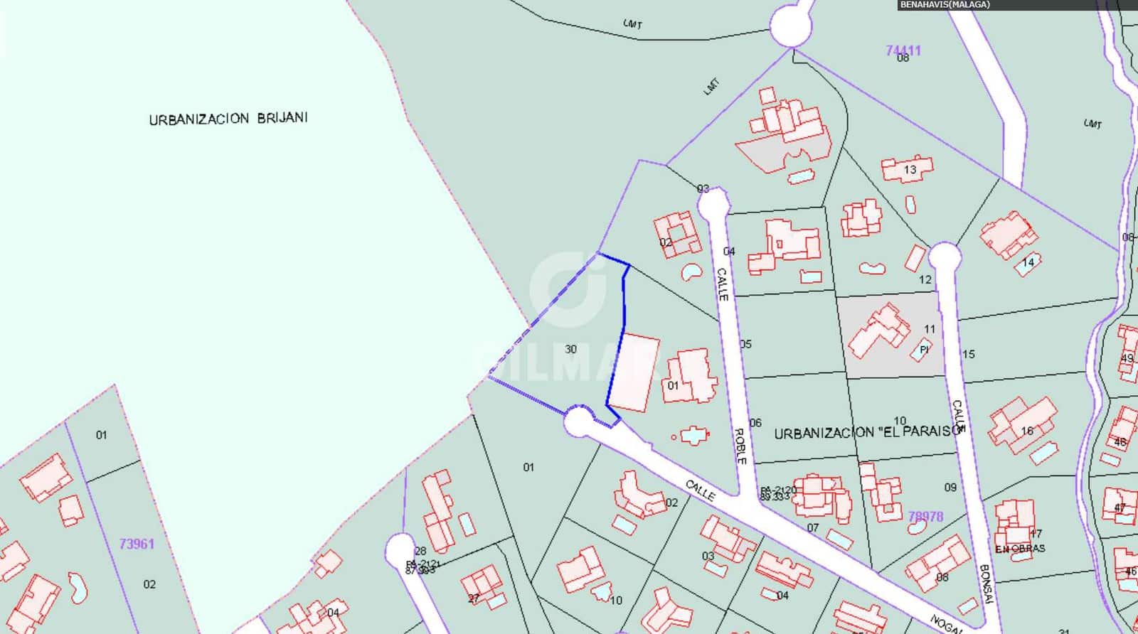 Tomt till salu i Benahavis - 1 350 000 € (Ref: 9206006)