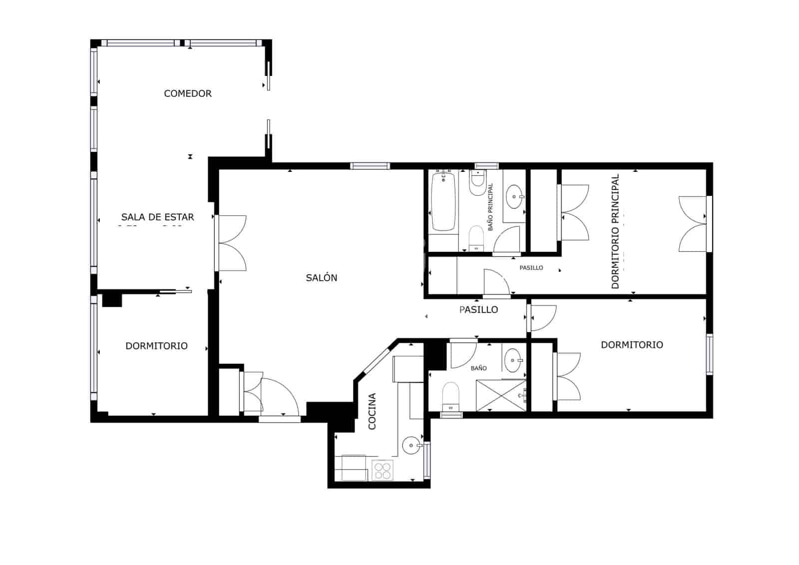 2 soveværelse Penthouse til salg i Malaga by med swimmingpool garage - € 690.000 (Ref: 9216010)