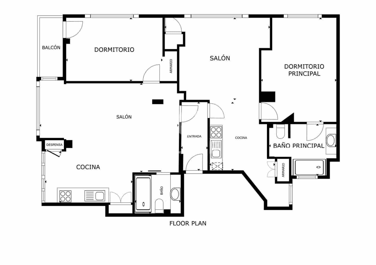 2 soveværelse Lejlighed til salg i Malaga by - € 799.000 (Ref: 9216323)