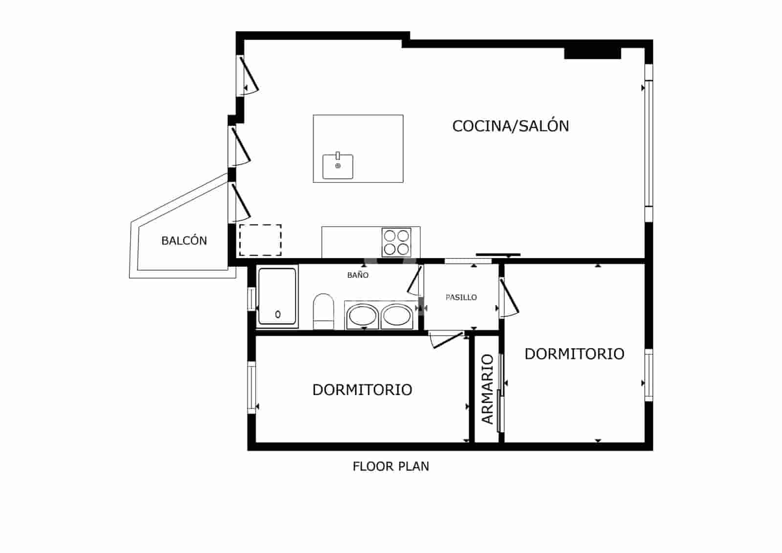 2 soveværelse Lejlighed til salg i Malaga by - € 390.000 (Ref: 9219546)