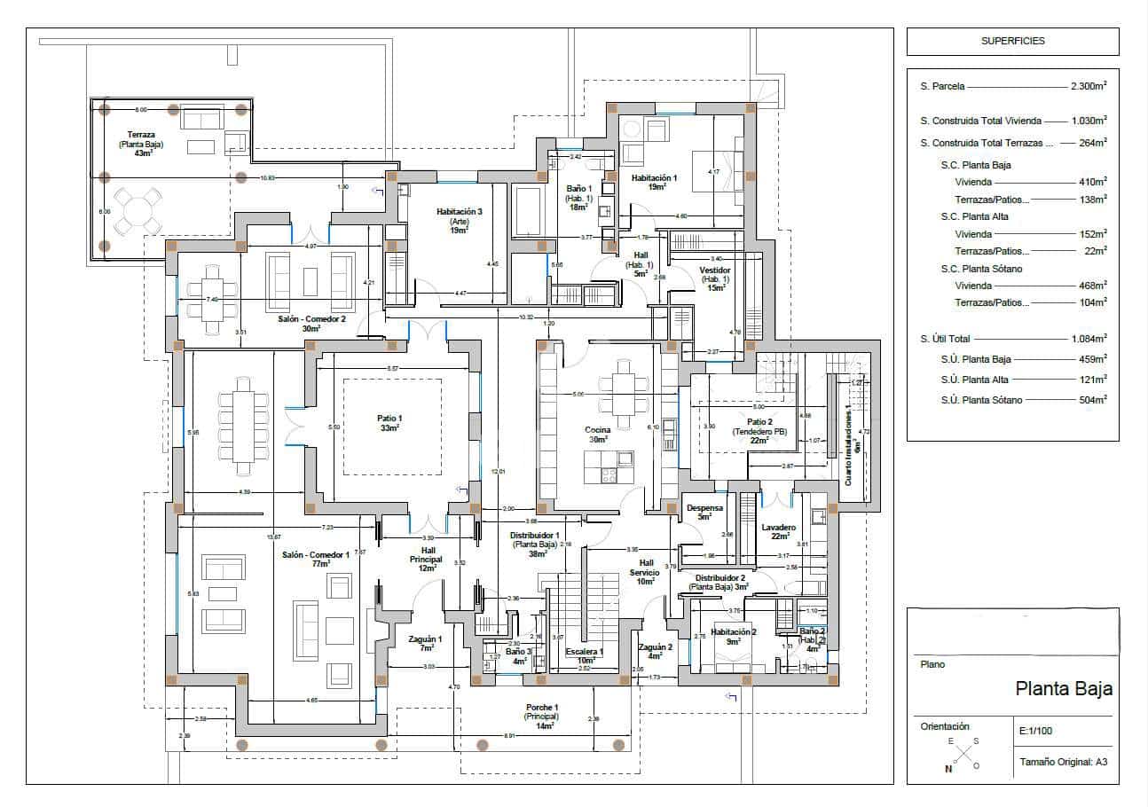 11 sypialnia Willa na sprzedaż w Churriana z basenem garażem - 1 860 000 € (Ref: 9219553)