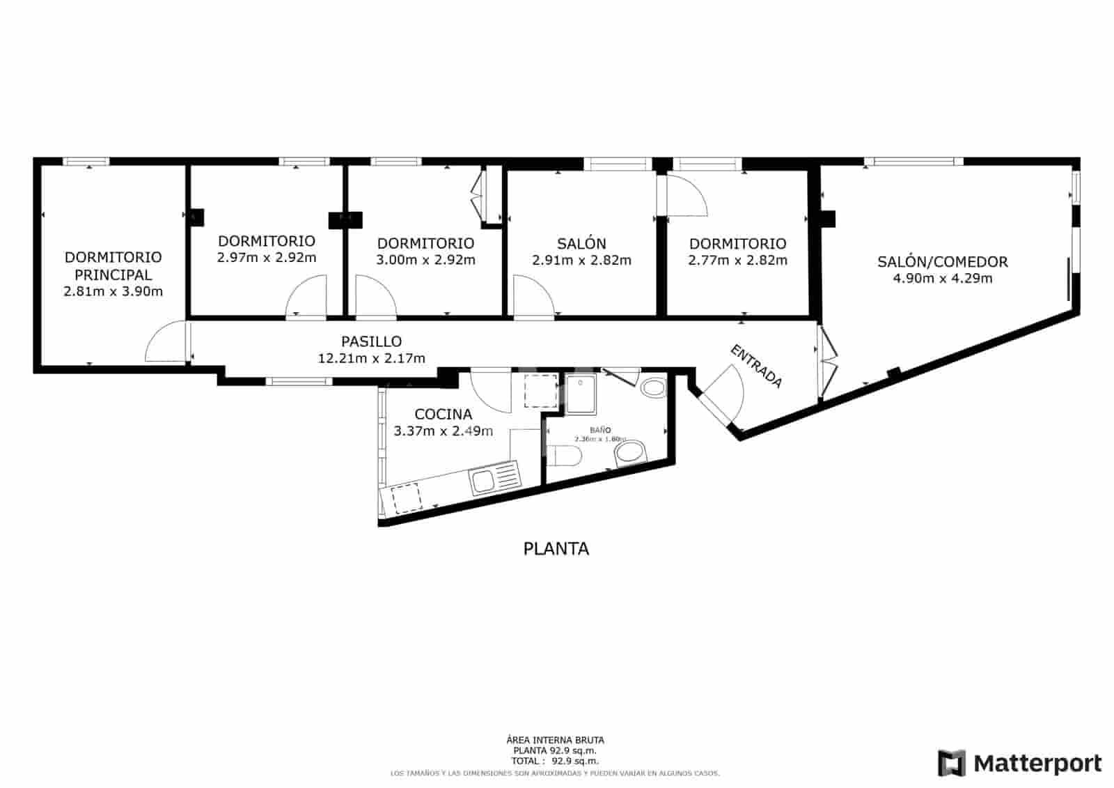 5 soveværelse Lejlighed til salg i Malaga by - € 445.000 (Ref: 9219555)