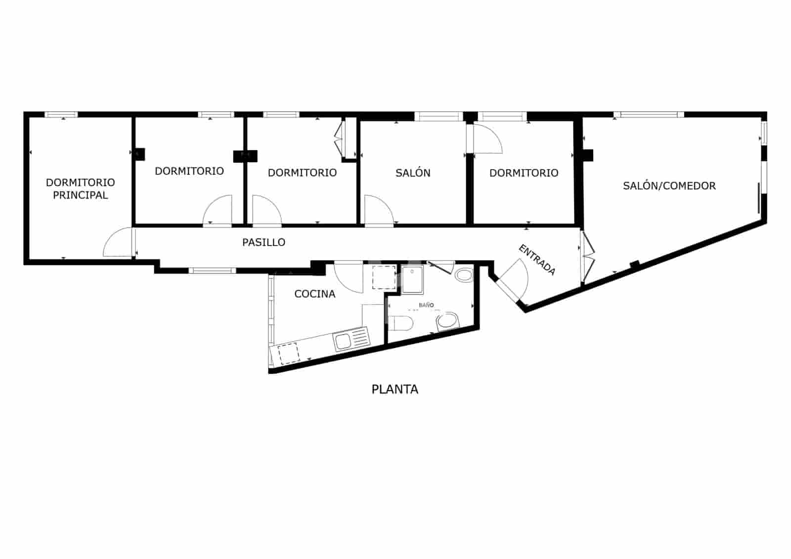 5 soveværelse Lejlighed til salg i Malaga by - € 445.000 (Ref: 9219555)