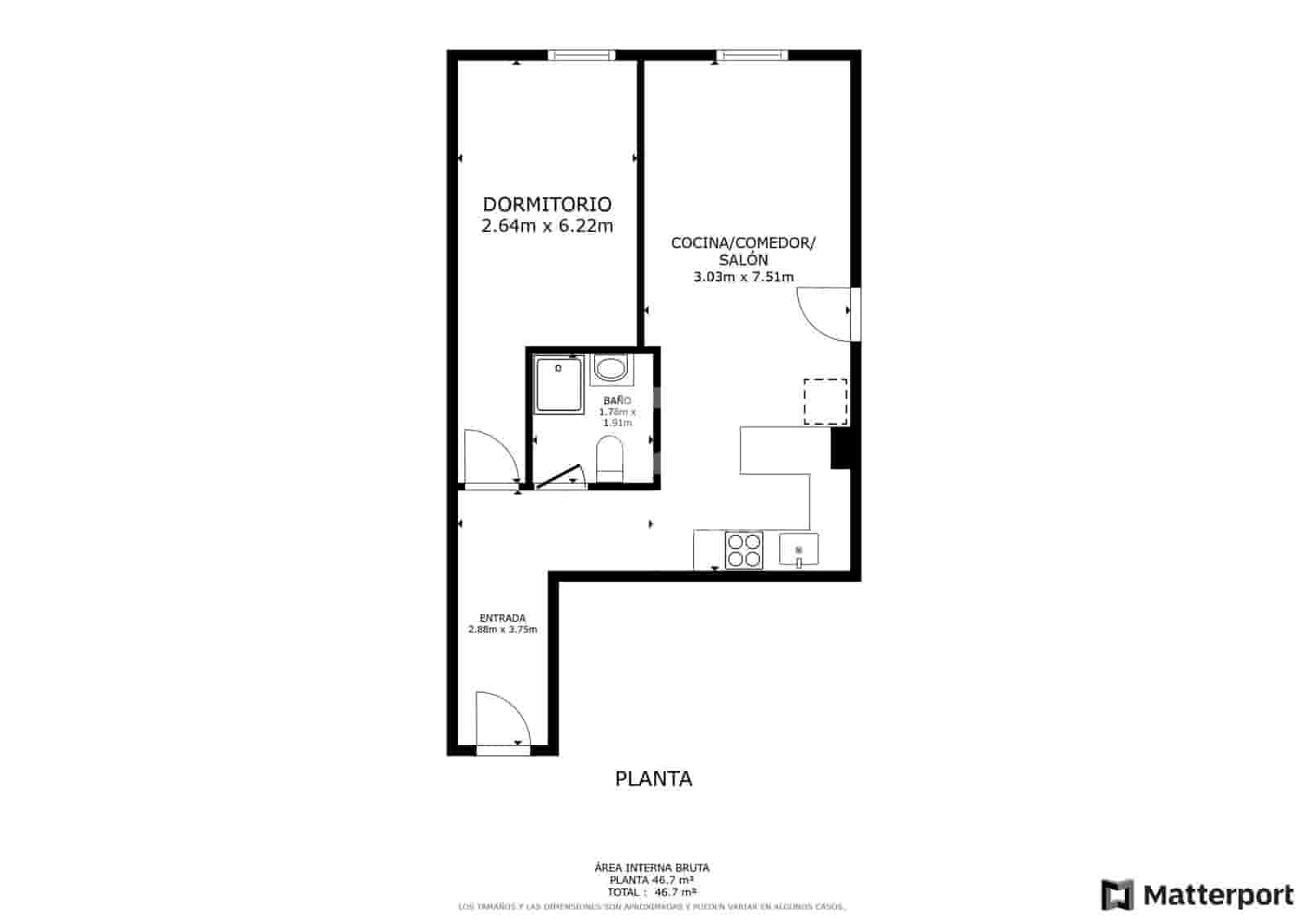 1 slaapkamer Flat te koop in Malaga stad - € 335.000 (Ref: 9219557)