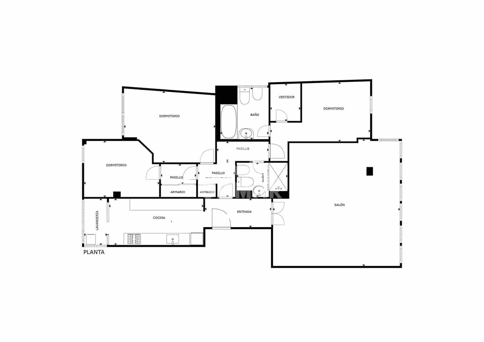 3 makuuhuone Asunto myytävänä paikassa Malaga kaupunki mukana 
autotalli - 995 000 € (Ref: 9219574)