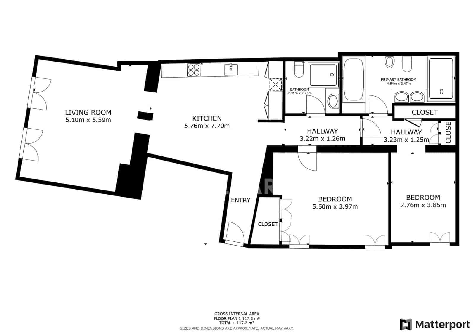 2 camera da letto Appartamento in vendita in Madrid citta - 1.200.000 € (Rif: 9221440)