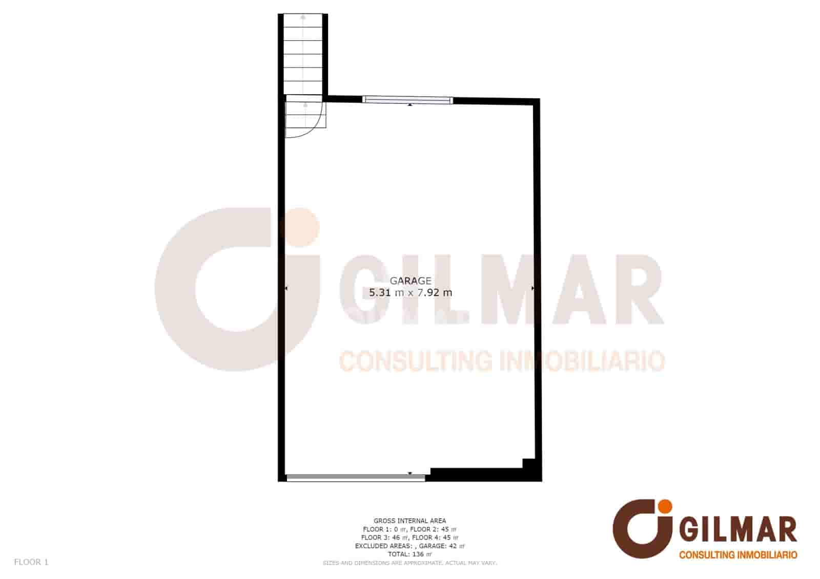 5 soveværelse Semi-Rækkehus til salg i Madrid by med garage - € 1.250.000 (Ref: 9223653)