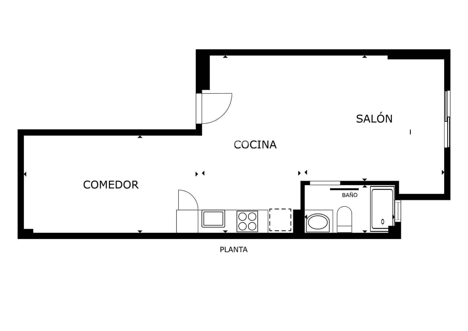 1 soveværelse Lejlighed til salg i Malaga by - € 245.000 (Ref: 9239358)