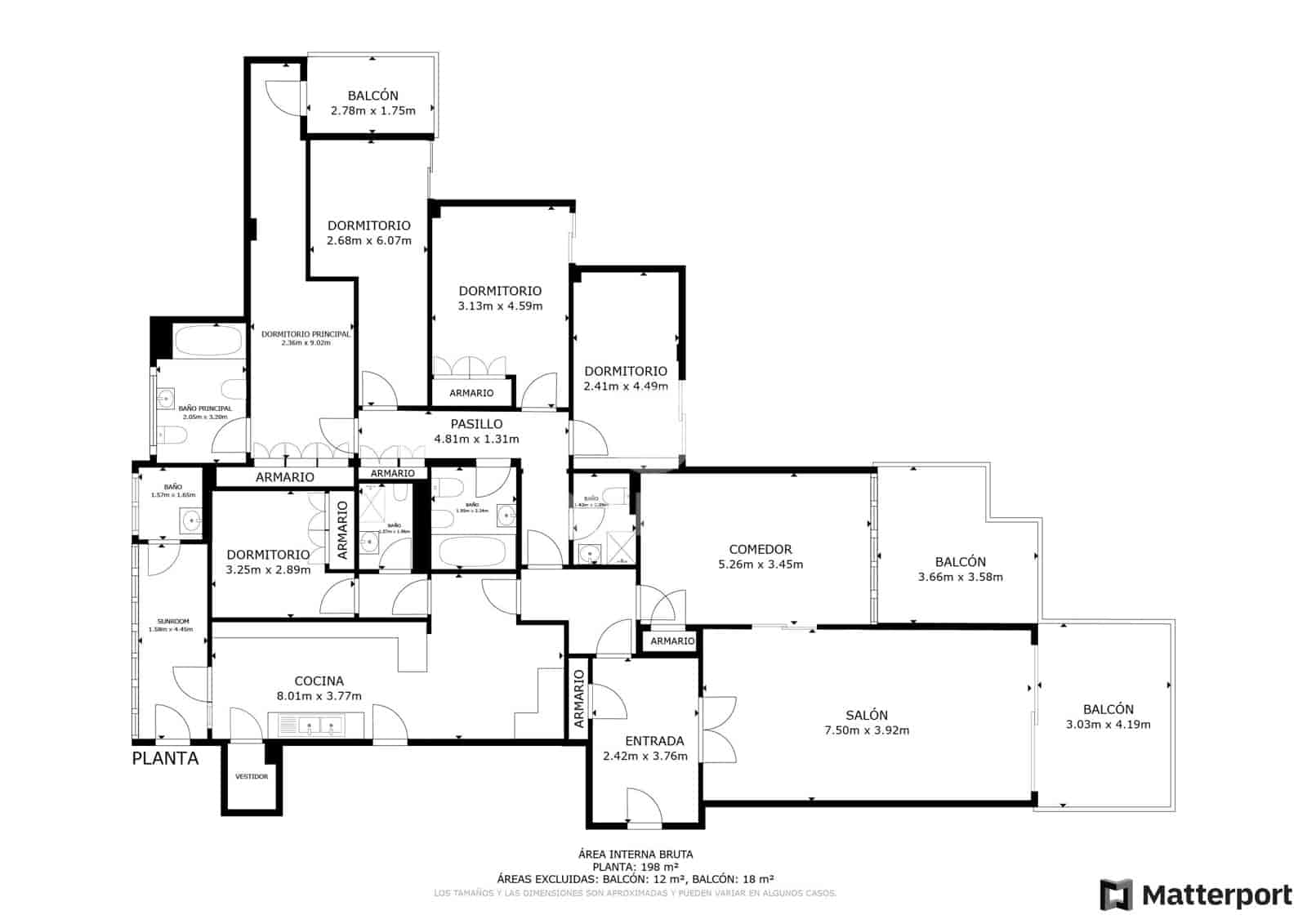 5 soveværelse Lejlighed til salg i Malaga by med garage - € 1.700.000 (Ref: 9239373)