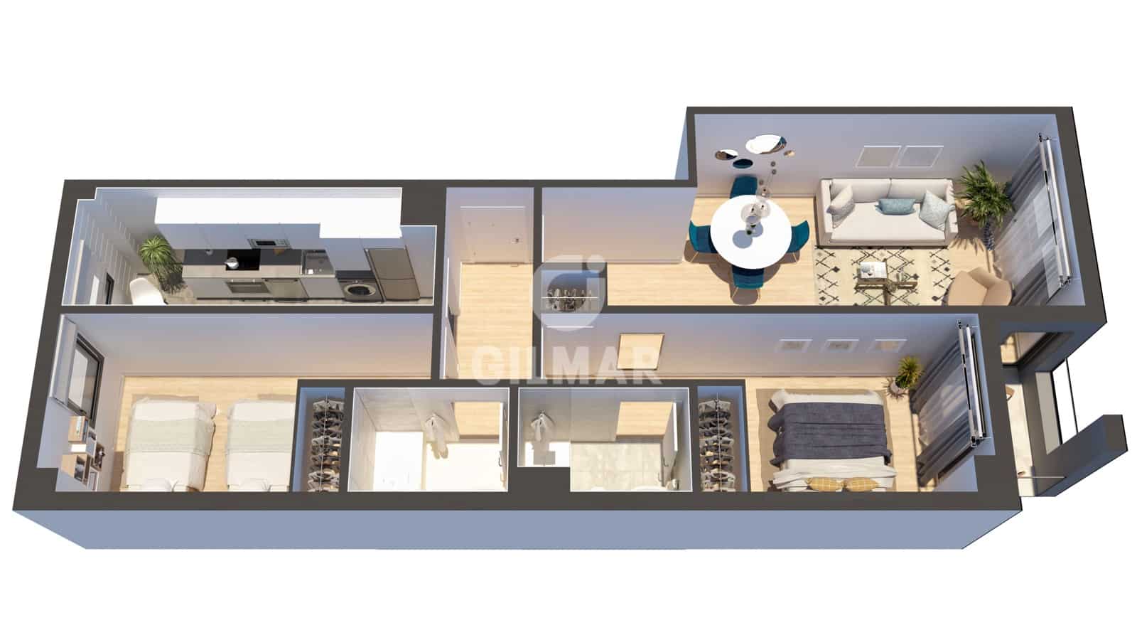 2 soveværelse Lejlighed til salg i Malaga by med garage - € 469.000 (Ref: 9274620)
