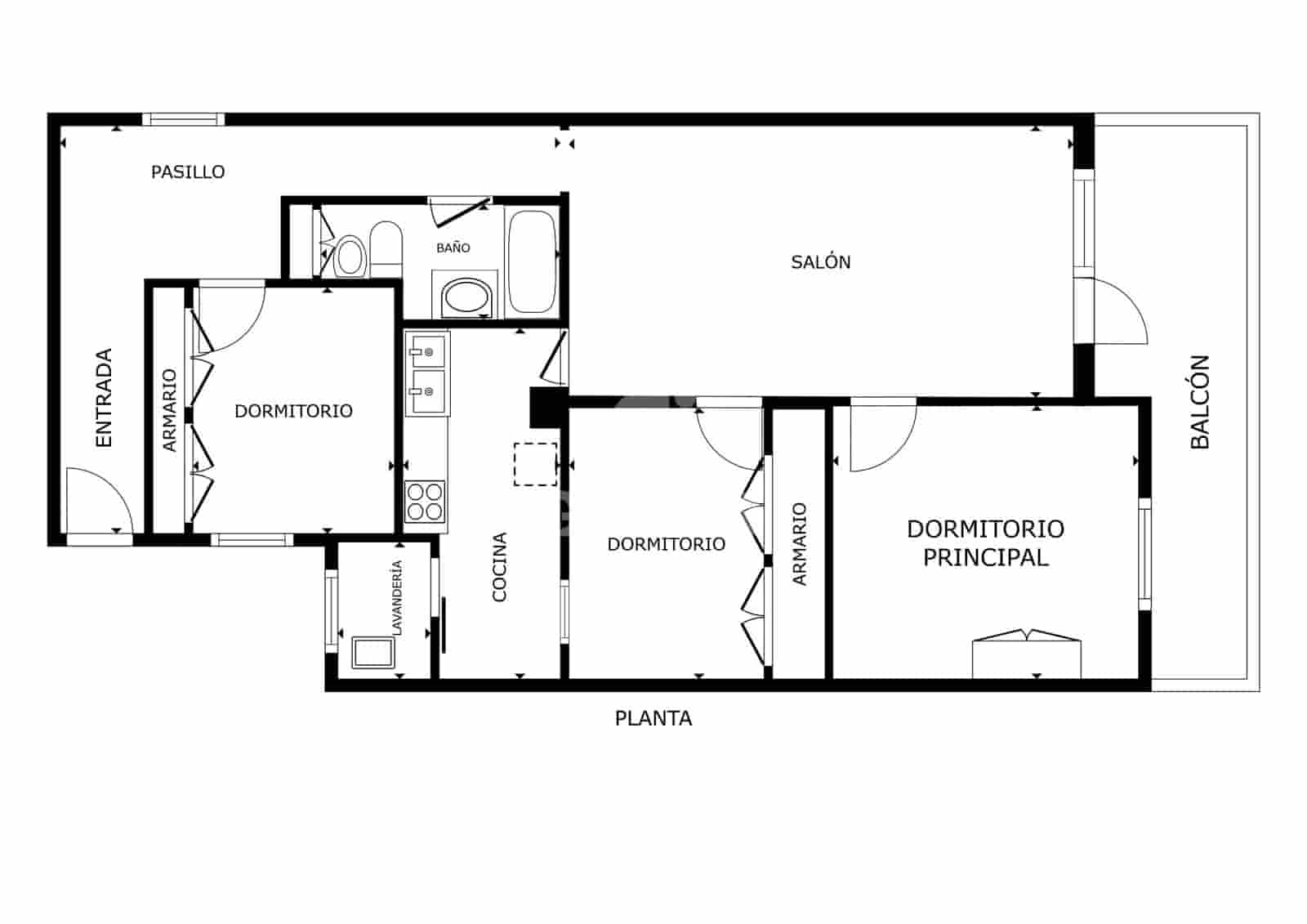3 chambre Appartement à vendre à Malaga ville - 260 000 € (Ref: 9278547)