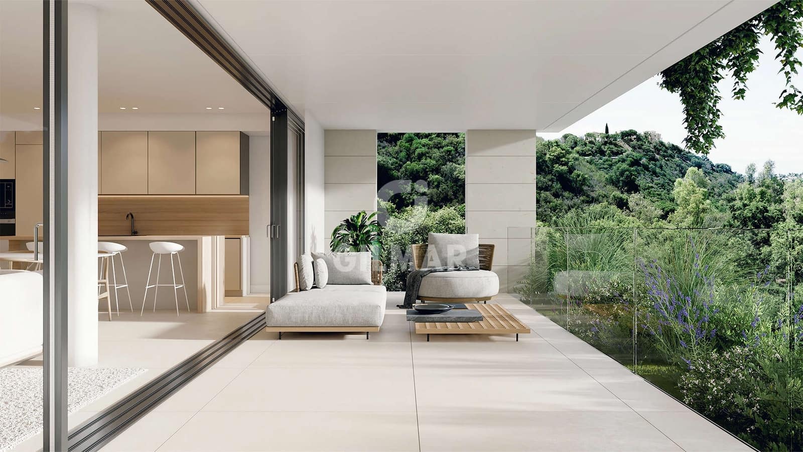 2 makuuhuone Kattohuoneisto myytävänä paikassa Elviria mukana uima-altaan 
autotalli - 870 000 € (Ref: 9296099)