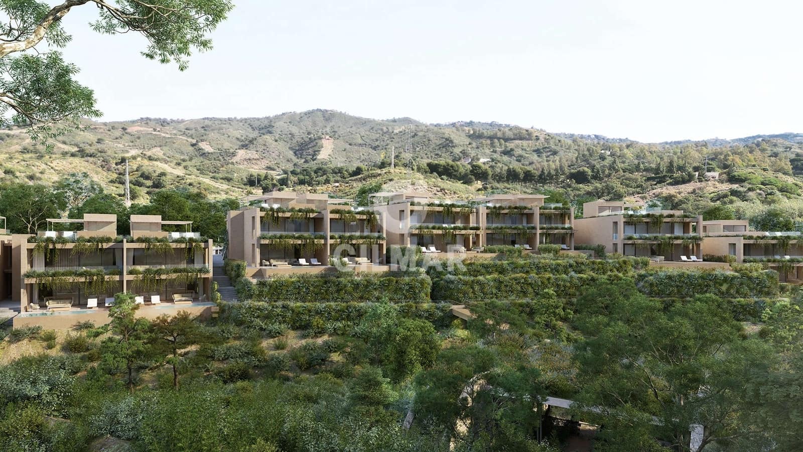 2 makuuhuone Kattohuoneisto myytävänä paikassa Elviria mukana uima-altaan 
autotalli - 870 000 € (Ref: 9296099)