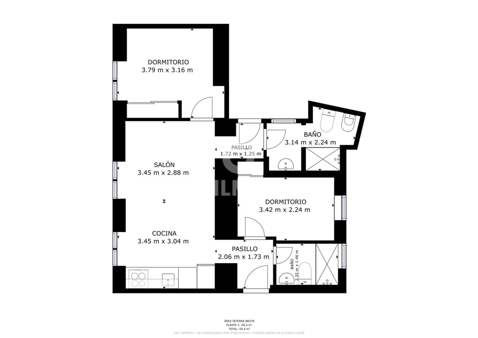 2 soveværelse Lejlighed til salg i Cadiz by - € 280.000 (Ref: 9297376)