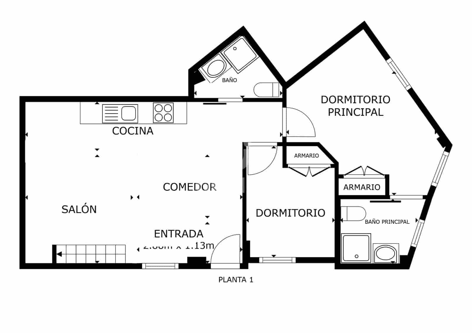 3 slaapkamer Flat te koop in Malaga stad - € 283.000 (Ref: 9413003)