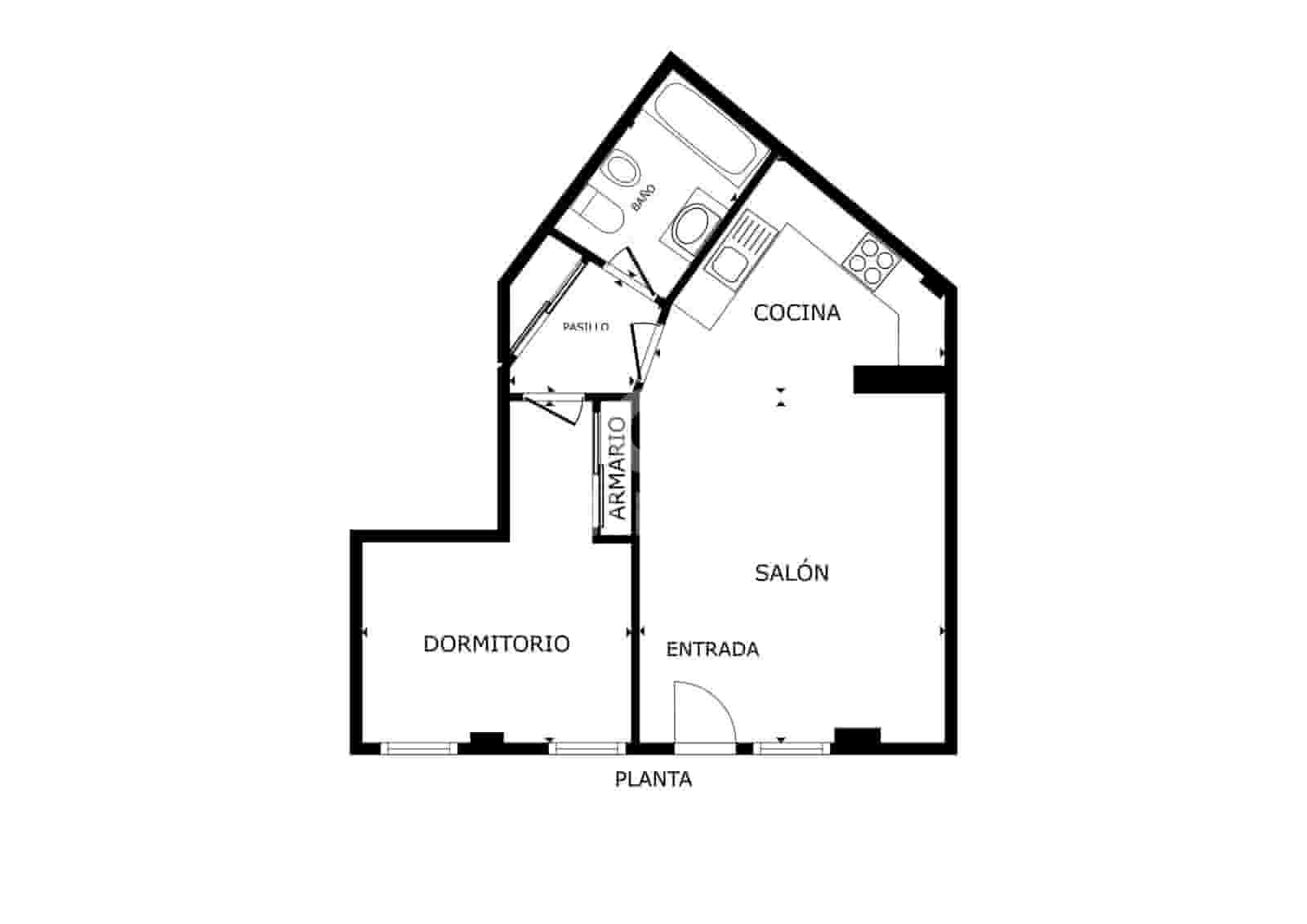 1 slaapkamer Flat te koop in Malaga stad - € 240.000 (Ref: 9413005)
