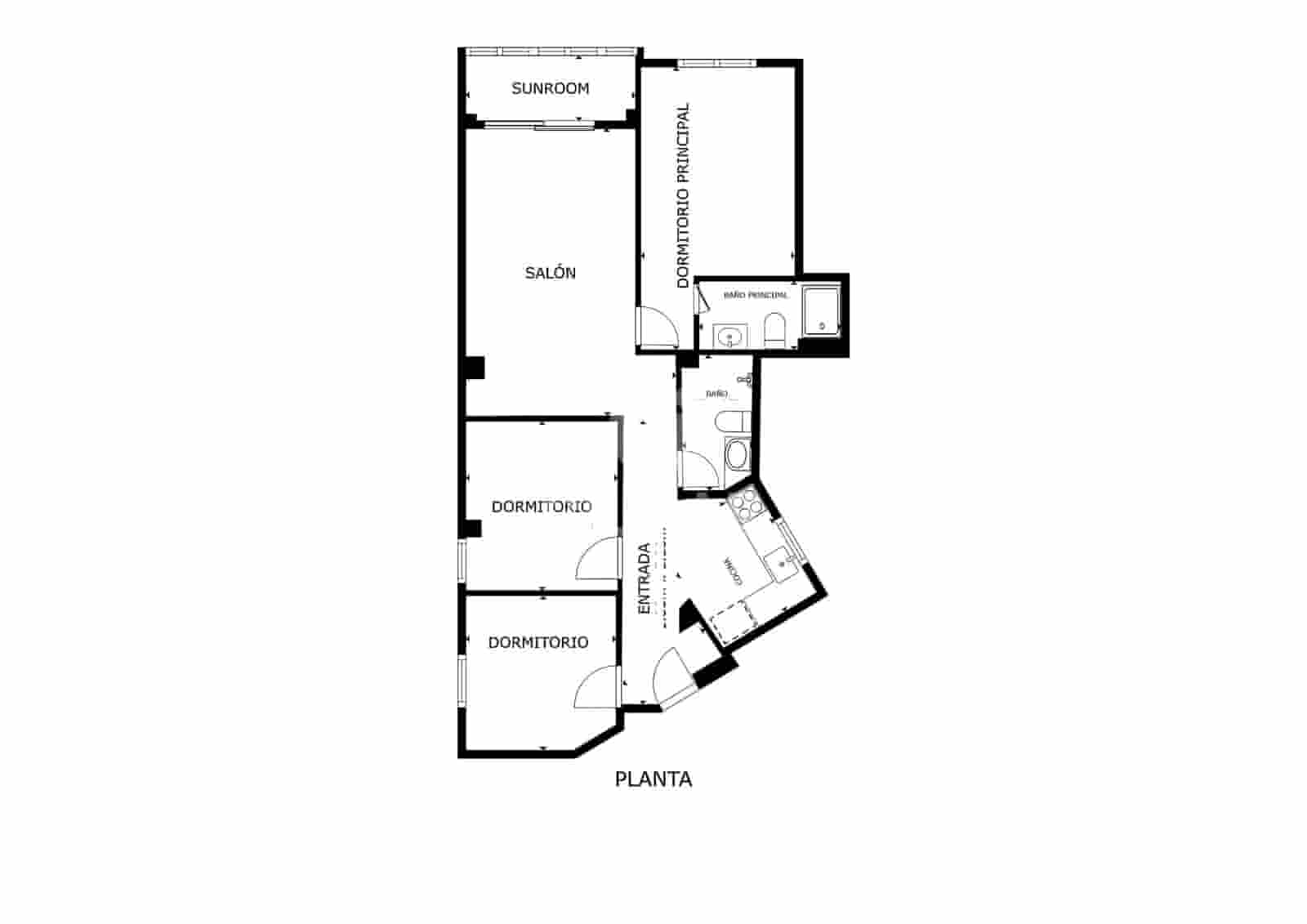 3 slaapkamer Flat te koop in Malaga stad - € 290.000 (Ref: 9414823)