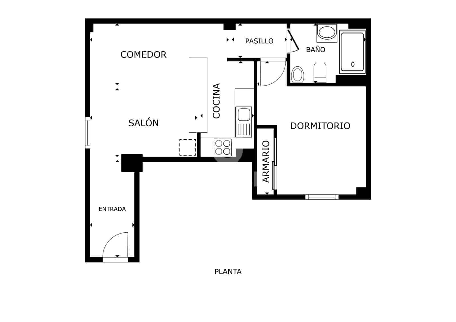 1 soverom Leilighet til salgs i Malaga by med garasje - € 215 000 (Ref: 9414827)