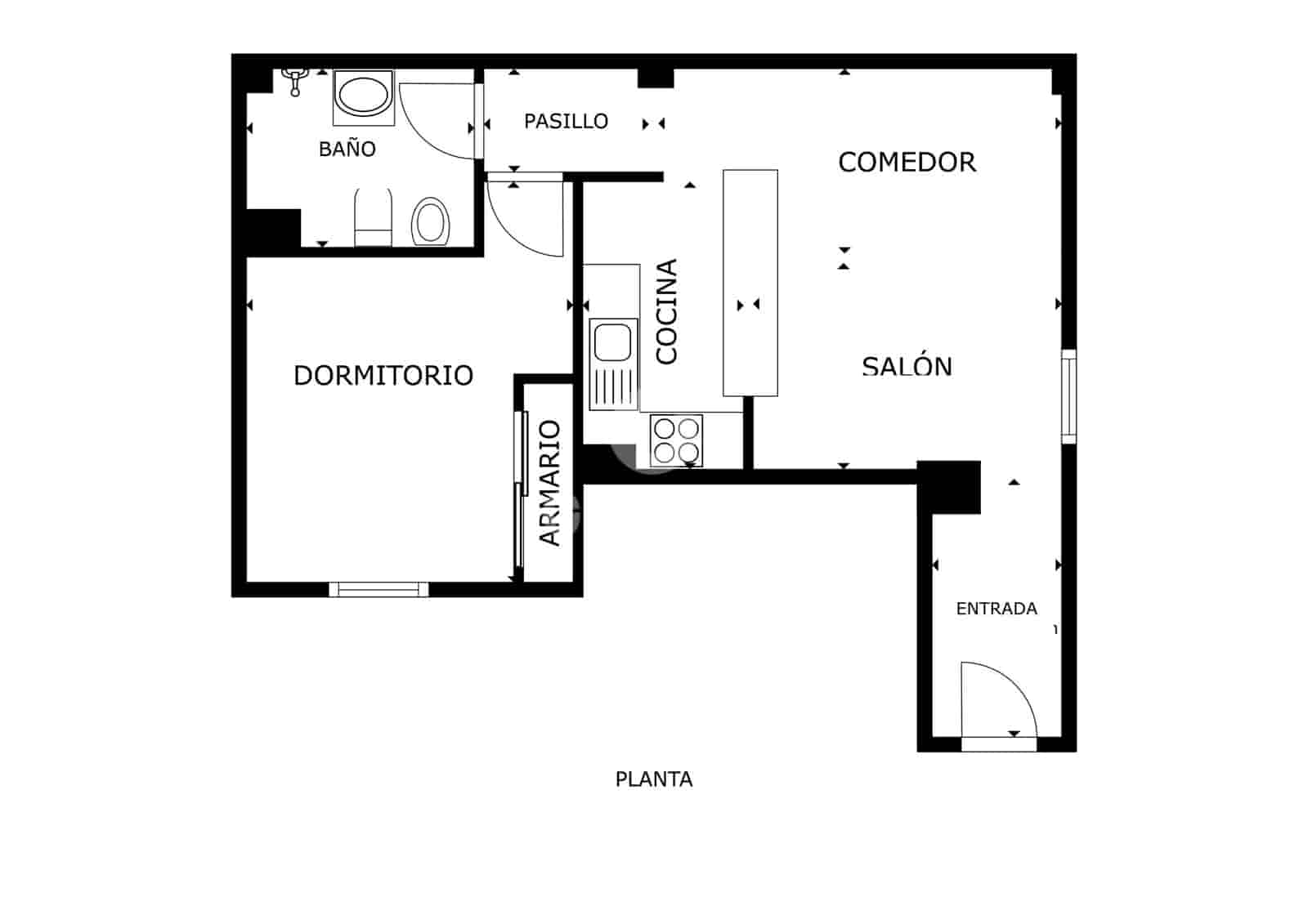 1 slaapkamer Flat te koop in Malaga stad met garage - € 205.000 (Ref: 9414829)