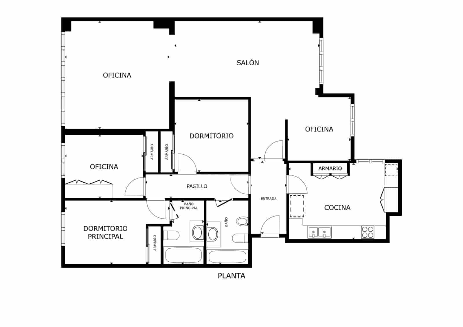 4 soveværelse Lejlighed til salg i Malaga by med garage - € 695.000 (Ref: 9414831)
