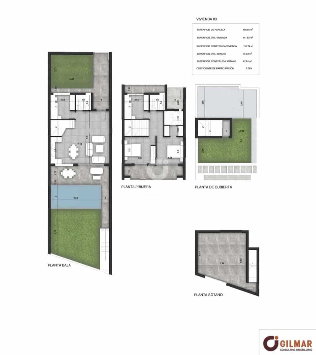 4 sovrum Radhus till salu i Puerto Real med pool - 450 000 € (Ref: 9506952)